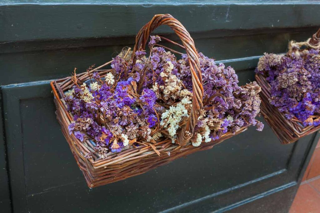 dry flower basket