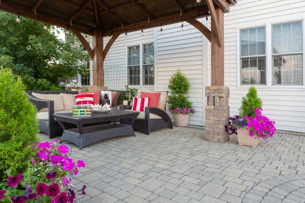 More usable space under the gazebo