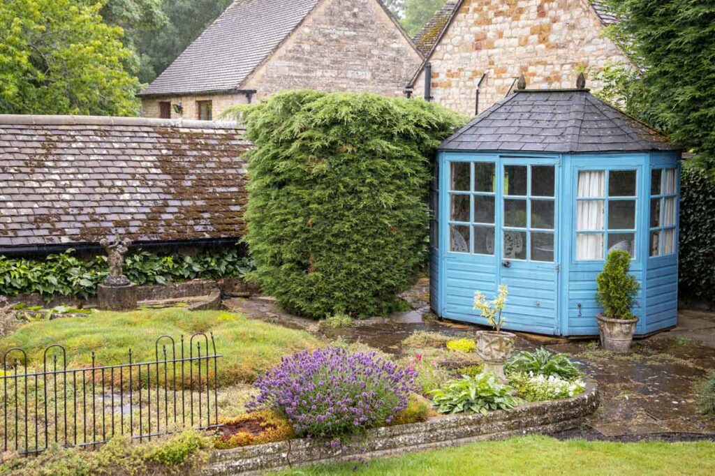 summerhouse in a garden